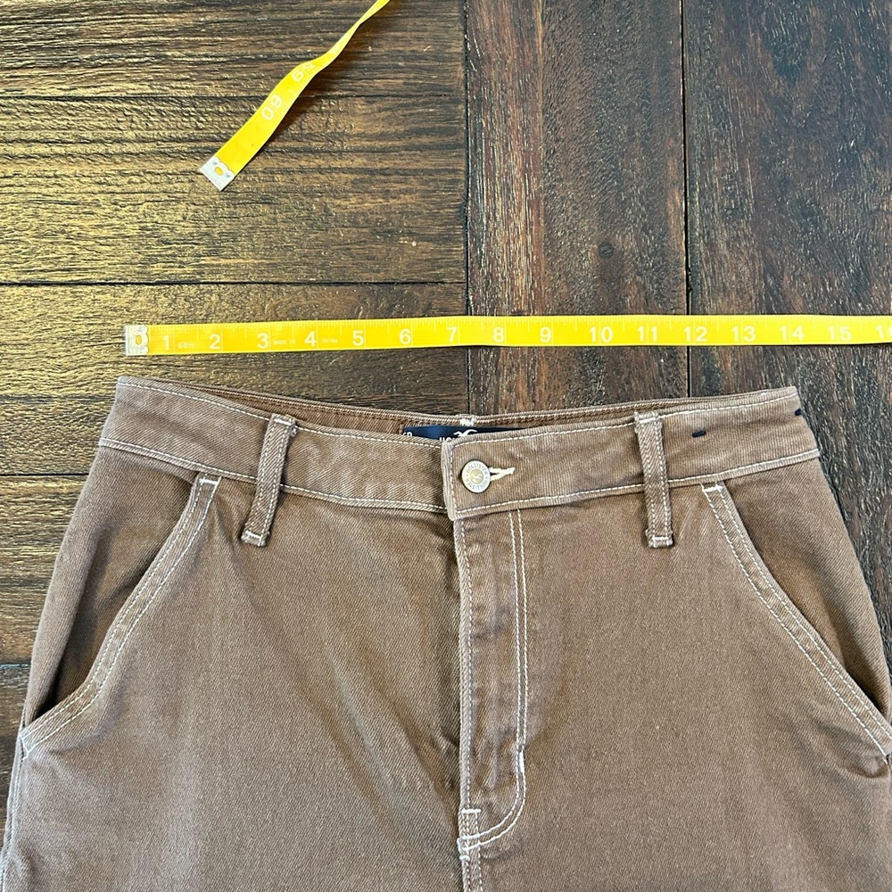 Hollister Y2K Grunge Ultra High-Rise Dad Jean Vintage Stretch- Brown - Picture 9 of 12